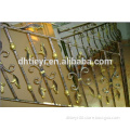 curved wrought iron outdoor straight stair railings design